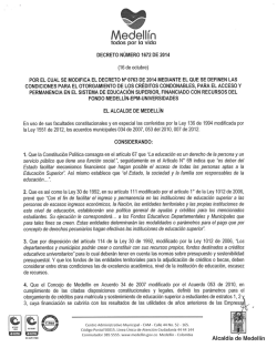 Decreto 1672 de 2014 - Fondo EPM