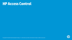 HP Access Control (HPAC) Intelligent Print - Hewlett Packard