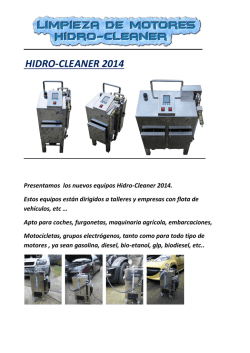 HIDRO-CLEANER 2014 - energiaslibres.es