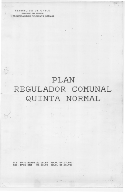 Ordenanza PRC - Municipalidad de Quinta Normal