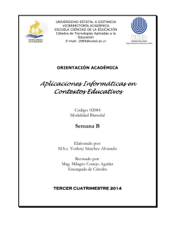 Aplicaciones inform&aacute;ticas en contextos educativos - UNED