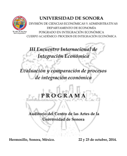 III Encuentro Internacional de Integración Económica