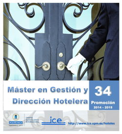 Promoción - ICE - Universidad Politécnica de Madrid