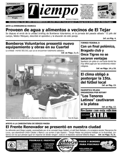 Proveen de agua y alimentos a vecinos de El Tejar - Diario Tiempo