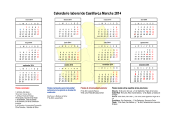 Calendario laboral de Castilla-La Mancha 2014 - UGT