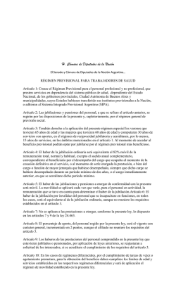H. C&aacute;mara de Diputados de la Naci&oacute;n - fesprosa