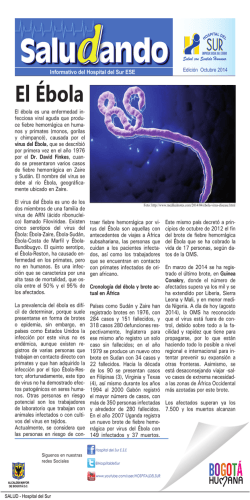 El &Eacute;bola - Hospital del Sur