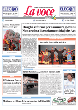 10 OTTOBRE 2014 - La Voce dItalia