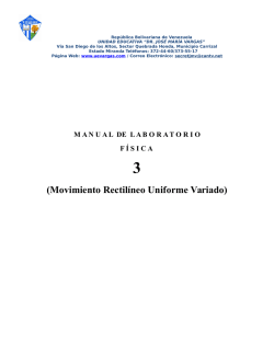 LABORATORIO 3 de fisica - UE Dr. José Maria Vargas