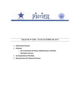 Boletin 2596 29/10/2014 - Federaci&oacute;n Metropolitana de Voleibol