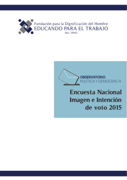 Encuesta Nacional Imagen e Intención de voto 2015