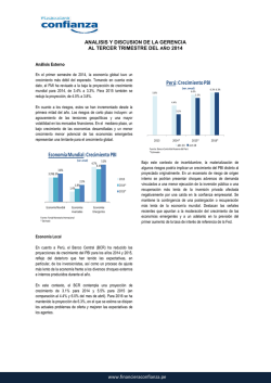 Economía Mundial: Crecimiento PBI - SMV
