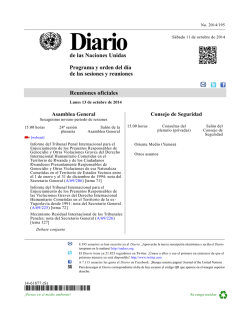 Diario - Organizaci&oacute;n de Naciones Unidas