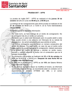 www.ufps.edu.co PRUEBA EKT &ndash; UFPS La prueba de ingl&eacute;s EKT
