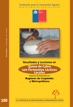 Queso de Cabra con Fermentos L&aacute;cticos Locales - Biblioteca Digital