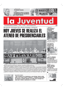 HOY JUEVES SE REALIZA EL ATENEO DE - Diario la Juventud