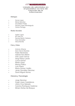 Lista admitidos 2014-15
