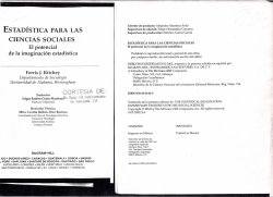 Estadística Ccs.Soc. El potencial de la imag. estadíst..Cap.1 de