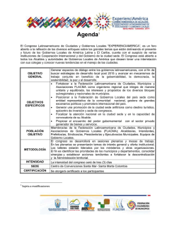 Agenda VIII Cumbre Hemisférica de Alcaldes.pdf - Federación