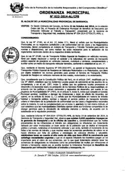  _  _ _ ordenanza municipal - Municipalidad Provincial de Barranca