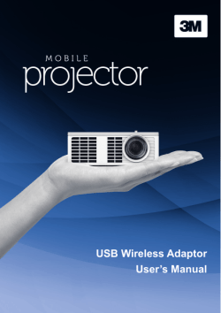 USB Wireless Adaptor Users Manual - 3M