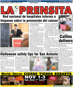 Collins delivers - La Prensa De San Antonio