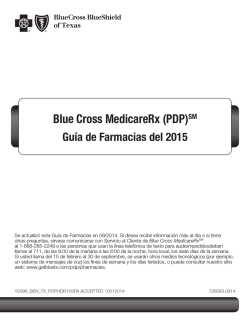 Pharmacy Directory en Español - Blue Cross and Blue Shield of Texas