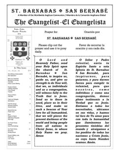 The Evangelist-El Evangelista - SBECG.ORG - Home Page
