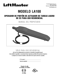 1 - LiftMaster