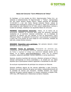 bases legales - Tottus | Carro Millonar&iacute;o