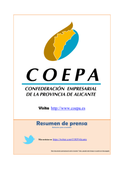 Resumen de prensa - Coepa
