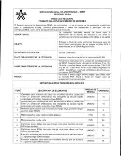 estudio de mercado - Contrataci&oacute;n SENA