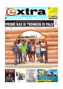PROMÉ KAS DI TRONKON DI PALU - Extra Bonaire