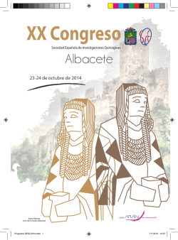 Programa final pdf - XX Congreso de la Sociedad Española de