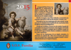 CalendarioEnero2015 - SOS Familia