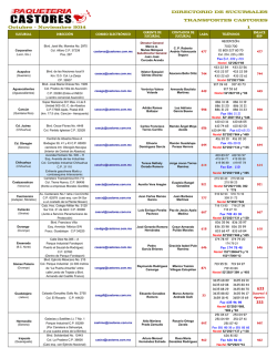 Sucursales y Agencias 2014.pdf - Transportes Castores