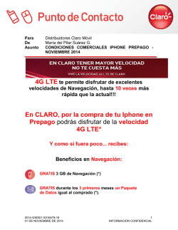 En CLARO, por la compra de tu Iphone en Prepago podr&aacute;s disfrutar