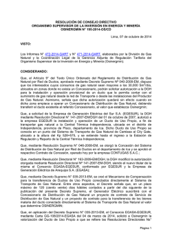 RESOLUCI&Oacute;N DE CONSEJO DIRECTIVO - osinergmin