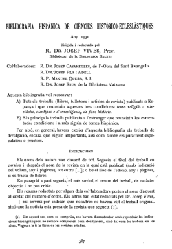 bibliografia hispánica de ciencies historico-eclesiástiques - icatm.net