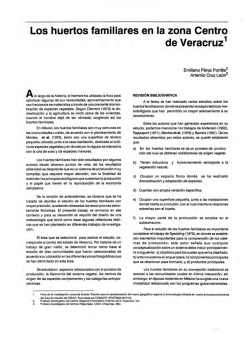 Los huertos familiares en la zona Centro de Veracruz 1 - Centros