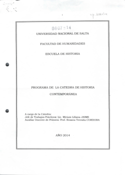 Historia Contemporánea.pdf - Universidad Nacional de Salta