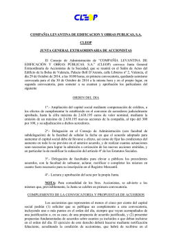COMPAÑIA LEVANTINA DE EDIFICACION Y OBRAS PUBLICAS
