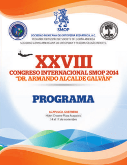 programa congreso smop 2014 - Sociedad Mexicana de Ortopedia