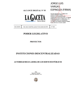 ASAMBLEA LEGISLATIVA DE LA - La Gaceta
