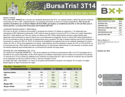 ¡BursaTris! 3T14 - Bolsa Mexicana de Valores