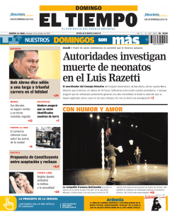 Autoridades investigan muerte de neonatos en el Luis - El Tiempo