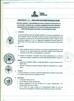 directiva n° 076-2014-uper-oad-drset/gob.reg.tacna ::: 20/10/2014
