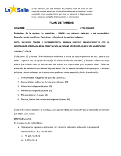 cuarto grado. - ue colegio la salle guaparo