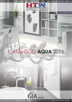 CATÁLOGO AQUA 2015 - HTW