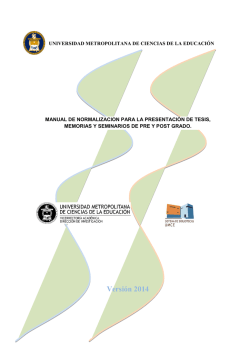Manual Tesis Version 2014 - Biblio Repo - UMCE - Universidad